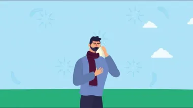 Grip karakteri olan hasta kişi