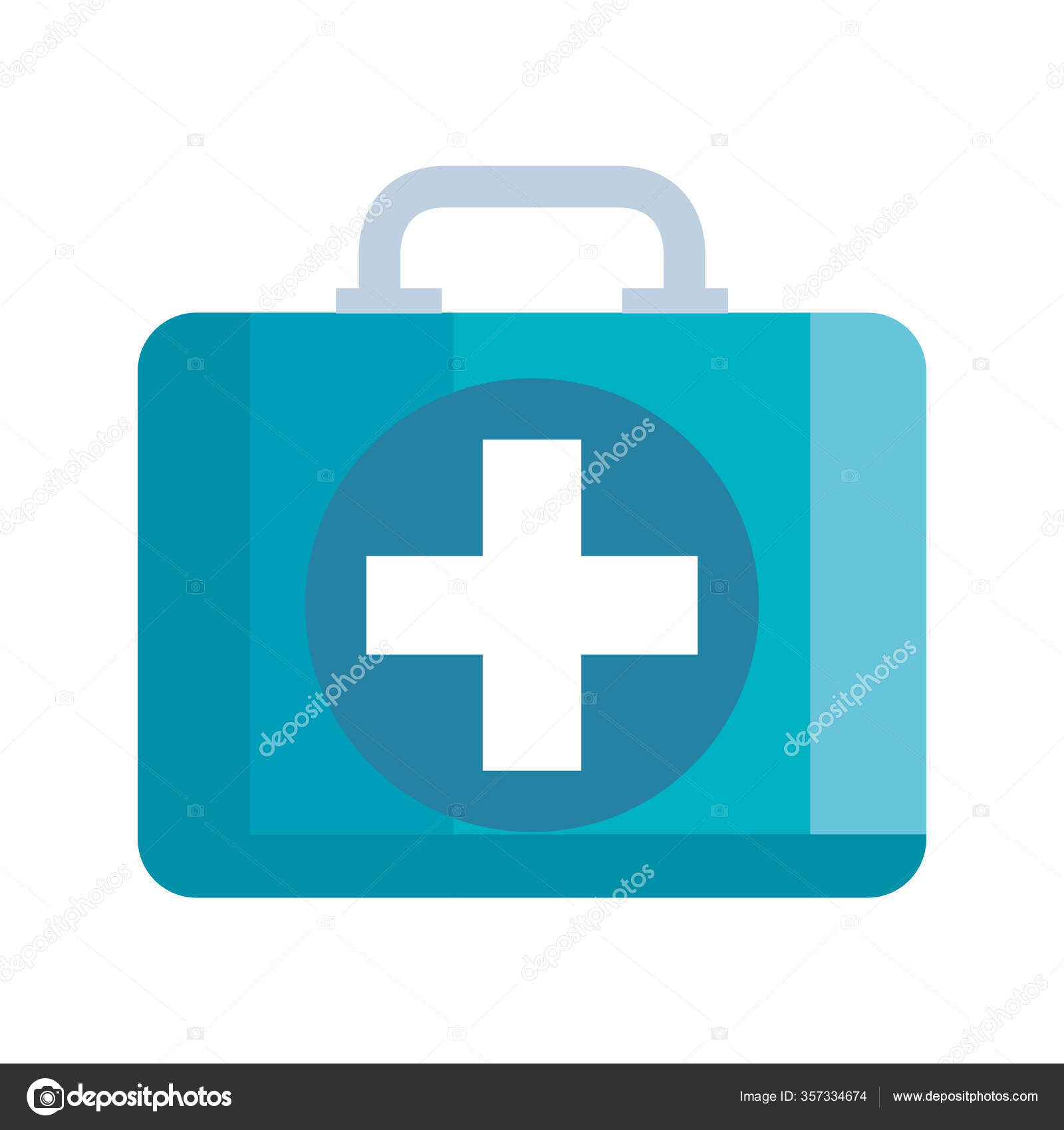 Icono aislado kit de primeros auxilios — Vector de stock © yupiramos