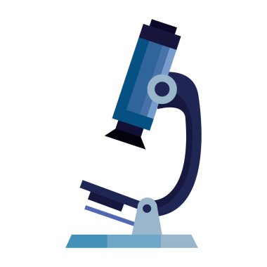 izole edilmiş laboratuvar simgesinin mikroskop aygıtı