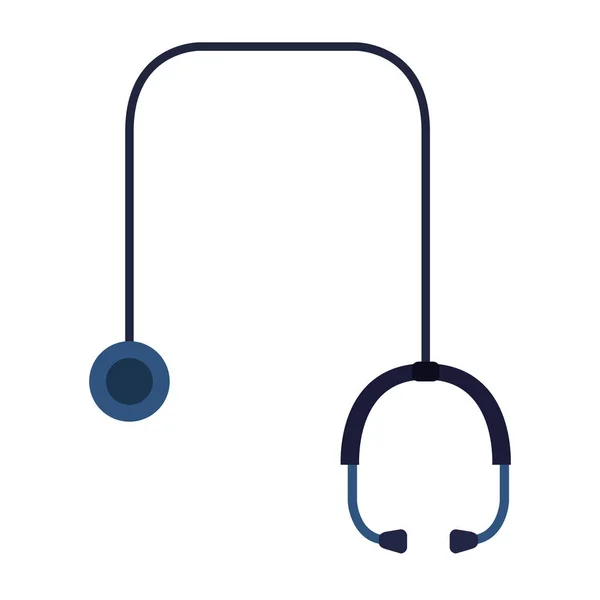 Stetoskop urządzenie cardio odizolowana ikona — Wektor stockowy