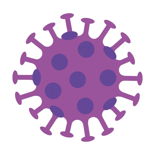 Particella di covid 19 icona isolata — Vettoriale Stock