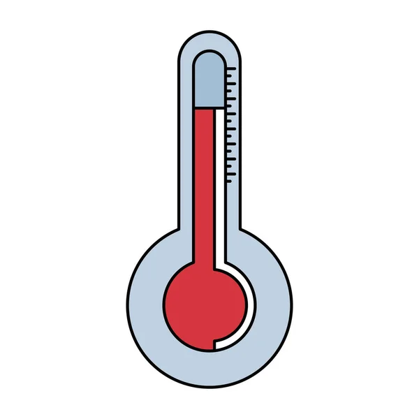 Termometertemperatur mäta isolerad ikon — Stock vektor