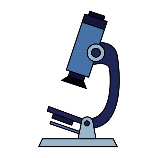 Microscope device of laboratory isolated icon — Stock Vector