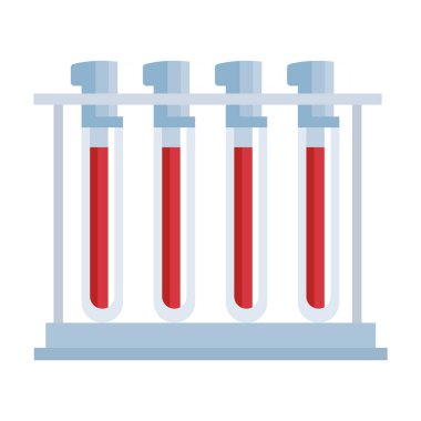 tüp test laboratuarı izole edilmiş simgesi seti