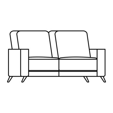 konforlu koltuk satırı simgesi