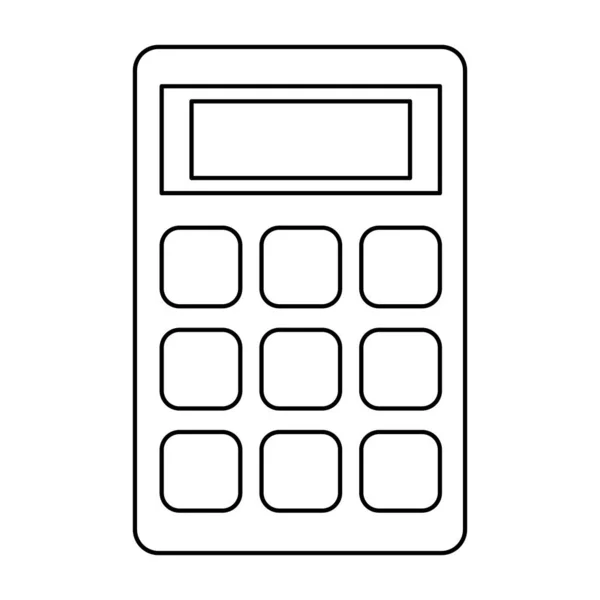 Calculadora matemáticas finanzas icono aislado — Vector de stock