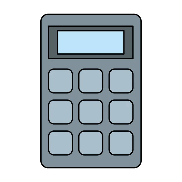 Calculadora matemática finanças ícone isolado — Vetor de Stock