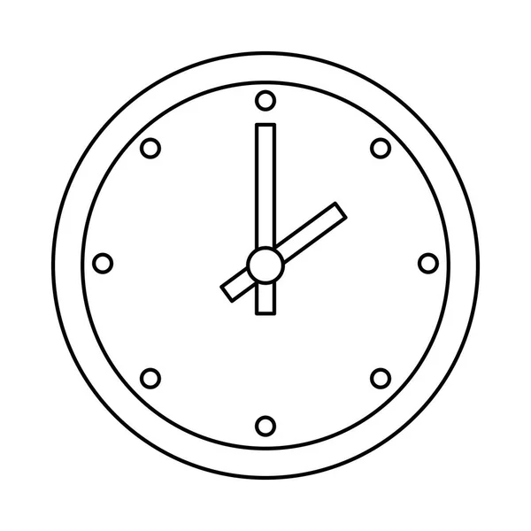 Relógio ícone de tempo de parede isolado —  Vetores de Stock
