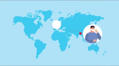 Covid19 semptomu ve Dünya gezegeni olan hastalar