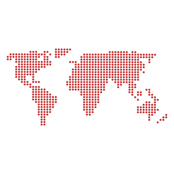 Ikona mapa na białym tle Ziemia — Wektor stockowy