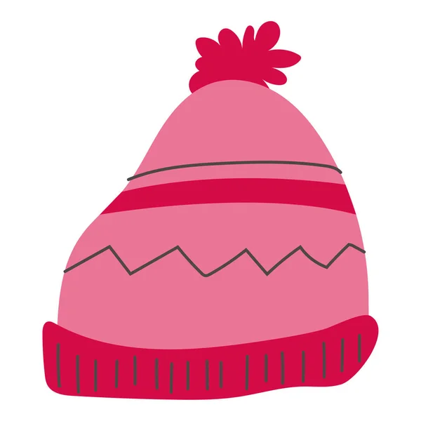 Feliz chapéu de Natal ícone isolado — Vetor de Stock
