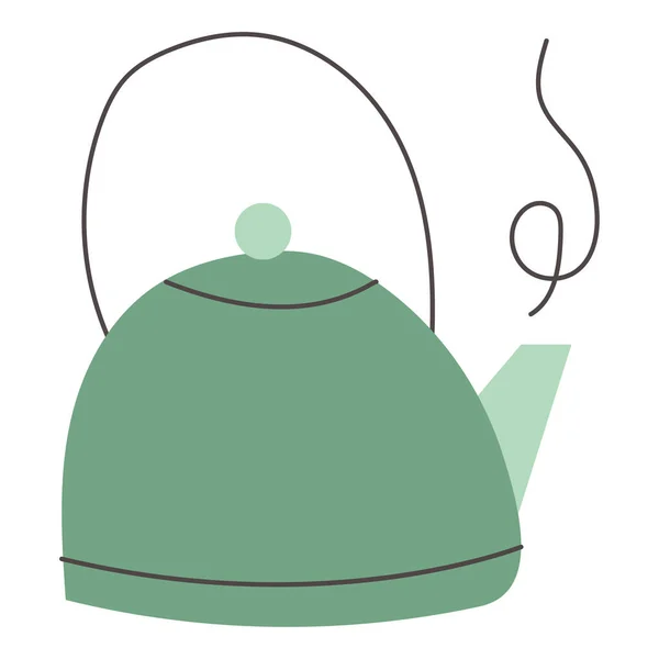 Teekanne keramisches Utensil Symbol — Stockvektor