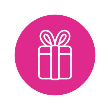 doğum günü hediyesi kutusu blok ve satır biçimi