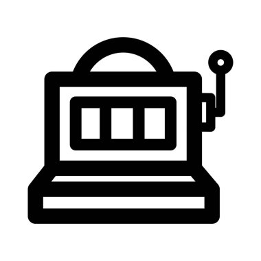 Kumarhane poker figürü çizgi simgesi