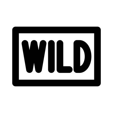 vahşi ışık sinyal çizgisi biçimi simgesi