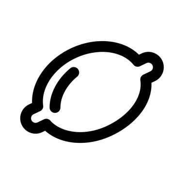 limon meyve çizgisi tarzı simge