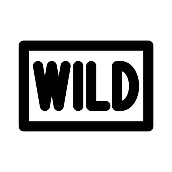 Wild light signal line style icon — Stock Vector