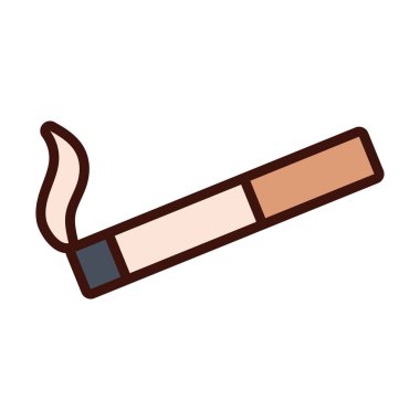 sigara duman hattı ve biçim simgesini doldur