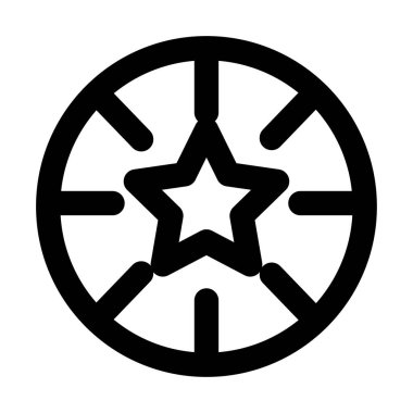 Yıldız çizgisi biçiminde simgesi olan kumarhane çipleri