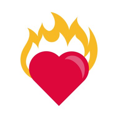 Mutlu sevgililer günü kalp çizgisi tarzı