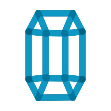 Elmas lüks taş çarpım çizgisi biçimi simgesi