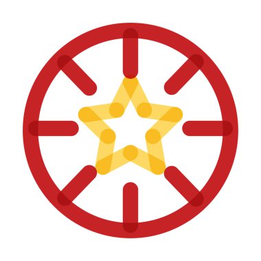 Yıldız katlama biçimi simgesi olan kumarhane çipleri