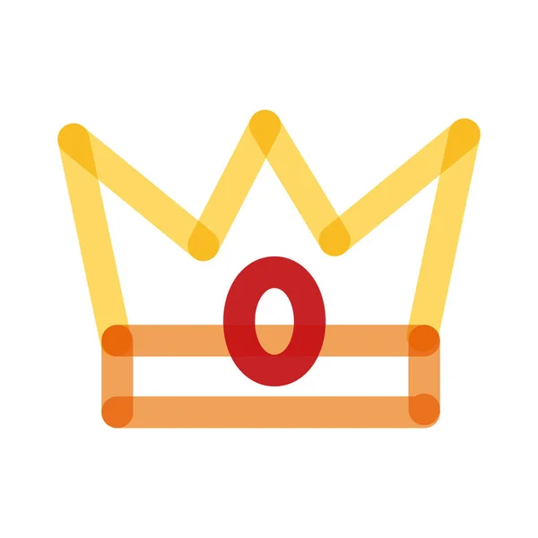 Drottning krona kunglig multiplicera linje stil ikon — Stock vektor