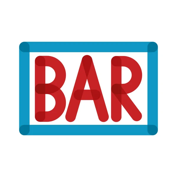 Bar light signal multiple line style icon — стоковый вектор