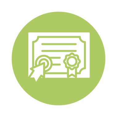 mezuniyet sertifikası ve fare oku eğitimi çevrimiçi blok biçimi