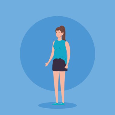 güzel kadın avatar karakter simgesi