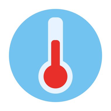 Çerçeve izole edilmiş ikondaki termometre