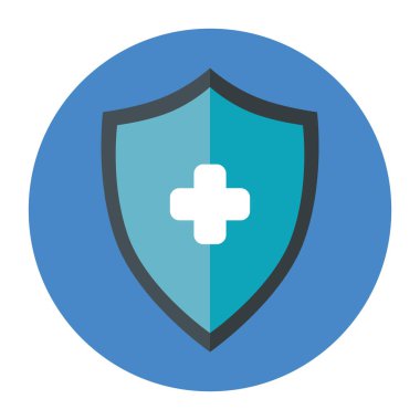 Çerçevesinde çapraz dairesel izole simge olan kalkan