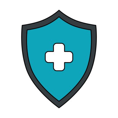 Çapraz izole edilmiş simgeye sahip kalkan