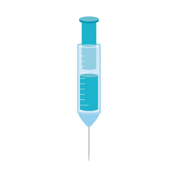 Injectiespuit medisch geïsoleerd pictogram — Stockvector