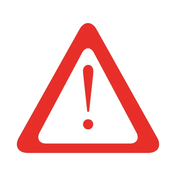 Triângulo sinal de aviso ícone isolado — Vetor de Stock