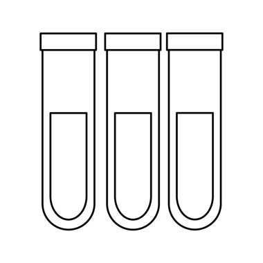 tüp test laboratuarı izole edilmiş simgesi seti