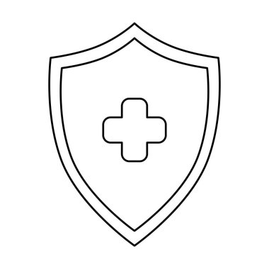 Çapraz izole edilmiş simgeye sahip kalkan