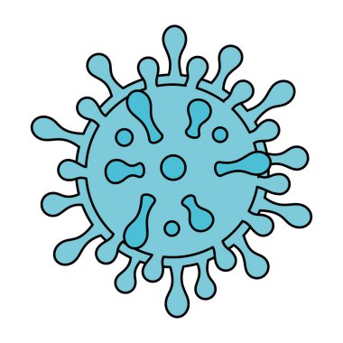 parçacık virüsü covid 19 izole simge