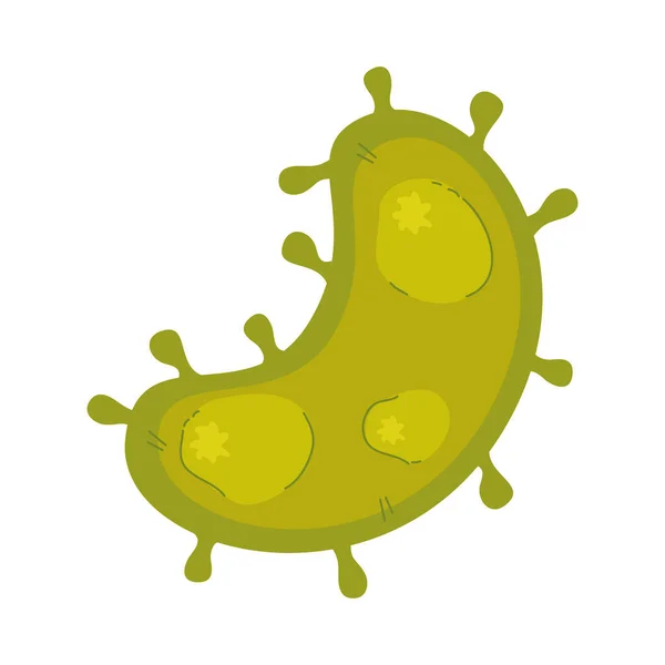 Particle virus covid 19 isolated icon — Stock Vector