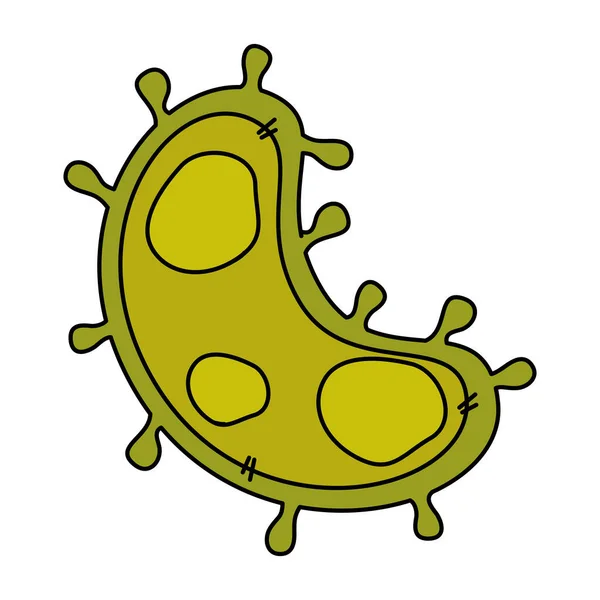 Parçacık virüsü covid 19 izole simge — Stok Vektör