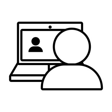 dizüstü bilgisayar satırı biçimi kullanan adam