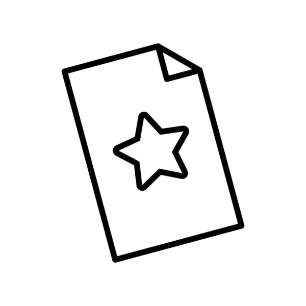 Kağıt belge satırı biçimi simgesi — Stok Vektör