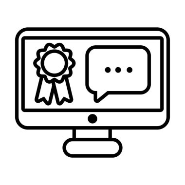 konuşma baloncuğu çevrimiçi eğitim biçimi olan masaüstü