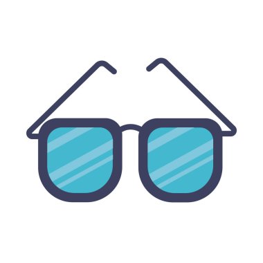 Göz gözlükleri düz stil simgesi