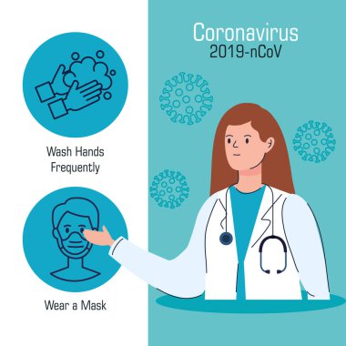 Doktor kadın, covid 19 için önerileri var.