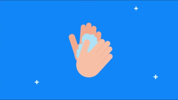 lavage des mains avec animation mousse 