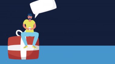 Adam online alışveriş teknolojisinde hediye olarak akıllı telefon kullanıyor.