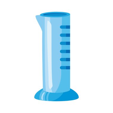 Tıbbi tüp test laboratuvarı ayrıntılı biçim simgesi