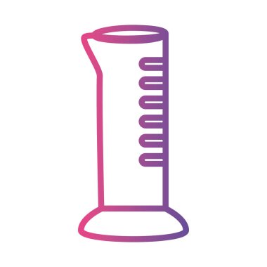 tıbbi tüp test laboratuvarı doğrusal gradyan biçim simgesi