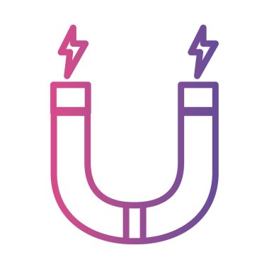 mıknatıs laboratuvarı doğrusal gradyan biçim simgesi